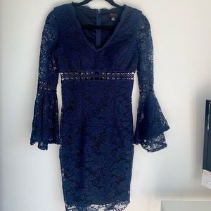 Aqua Dresses navy blue dress